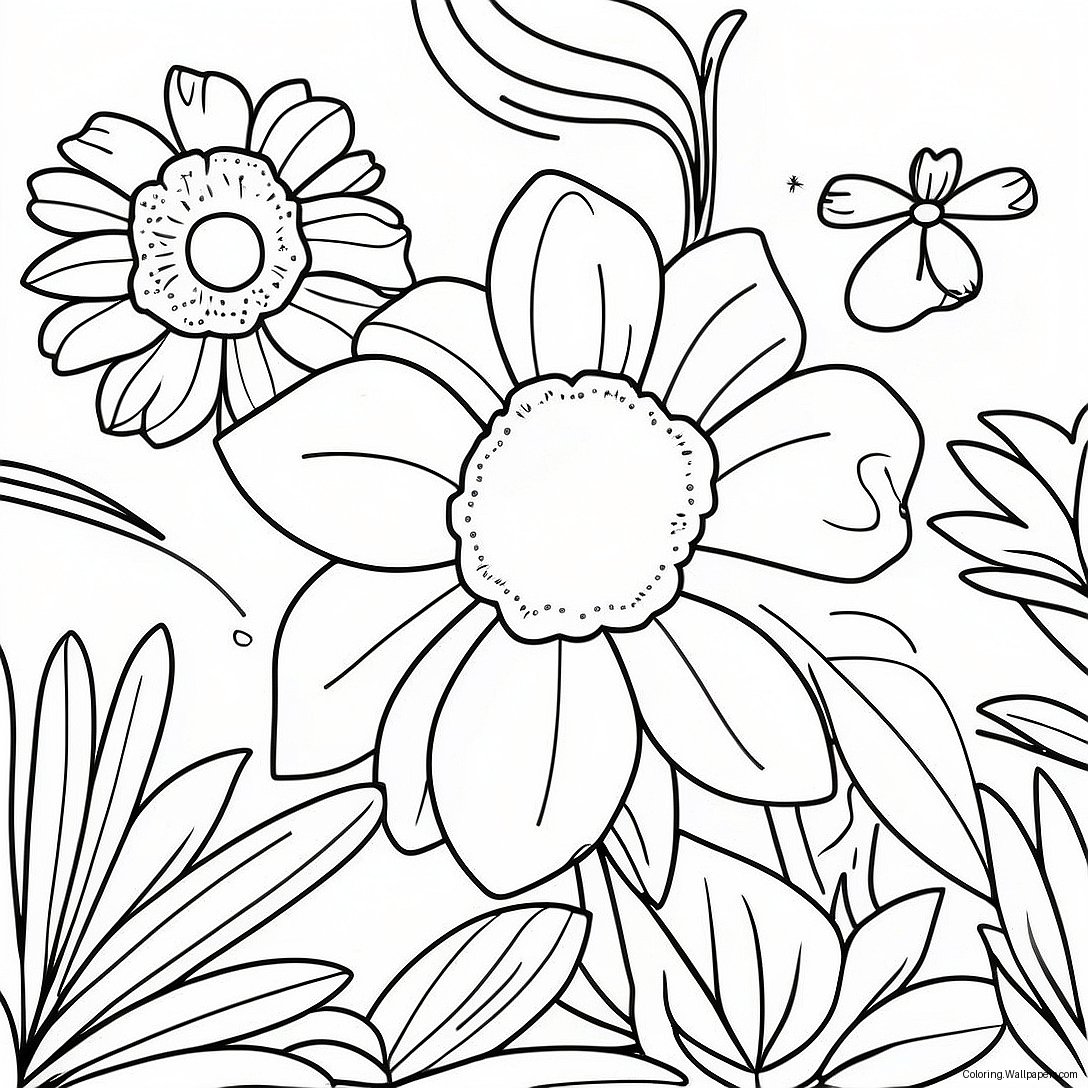 Nebraska State Flower Coloring Page 33945