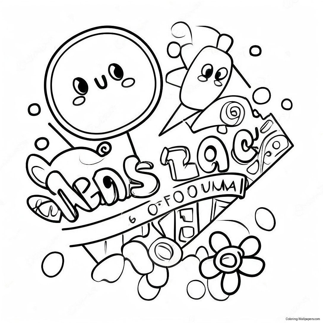 Nerds Candy Logo Coloring Page 46523