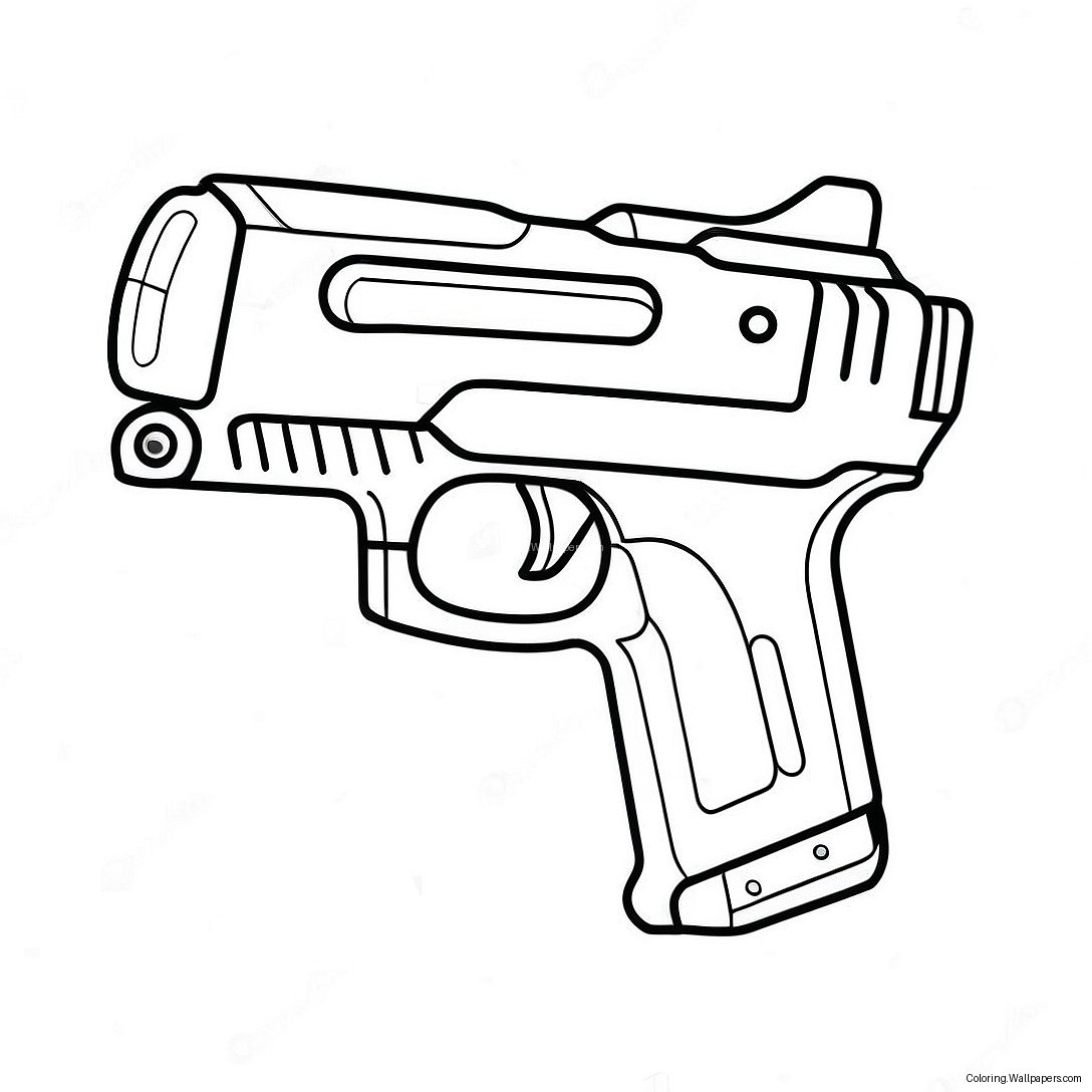 Page À Colorier De Pistolet Nerf 6157