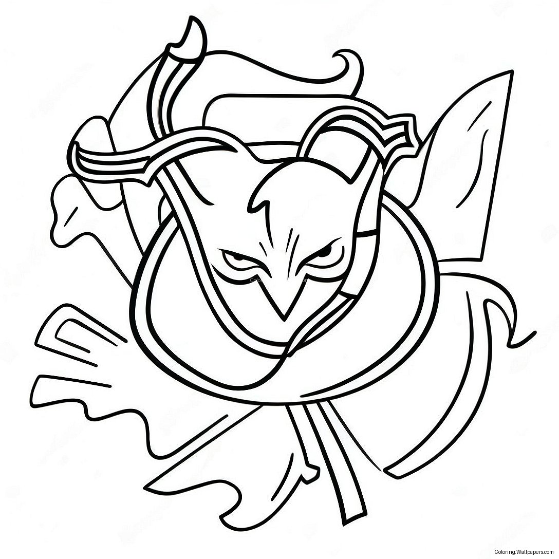 New Jersey Devils Logo Coloring Page 38065