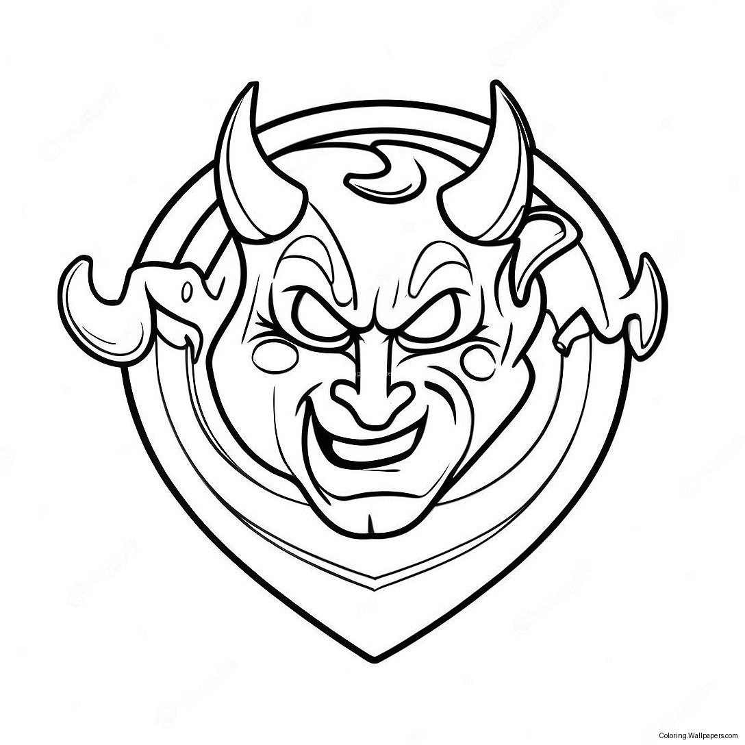 Pagini De Colorat Cu Logo-Ul New Jersey Devils 38066