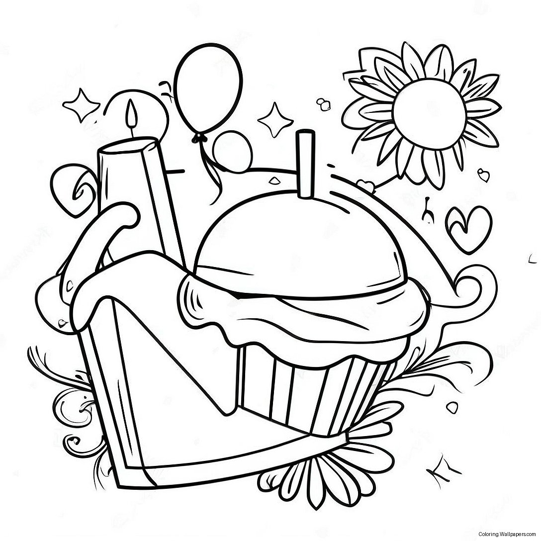 New Year Celebration Coloring Page 18726