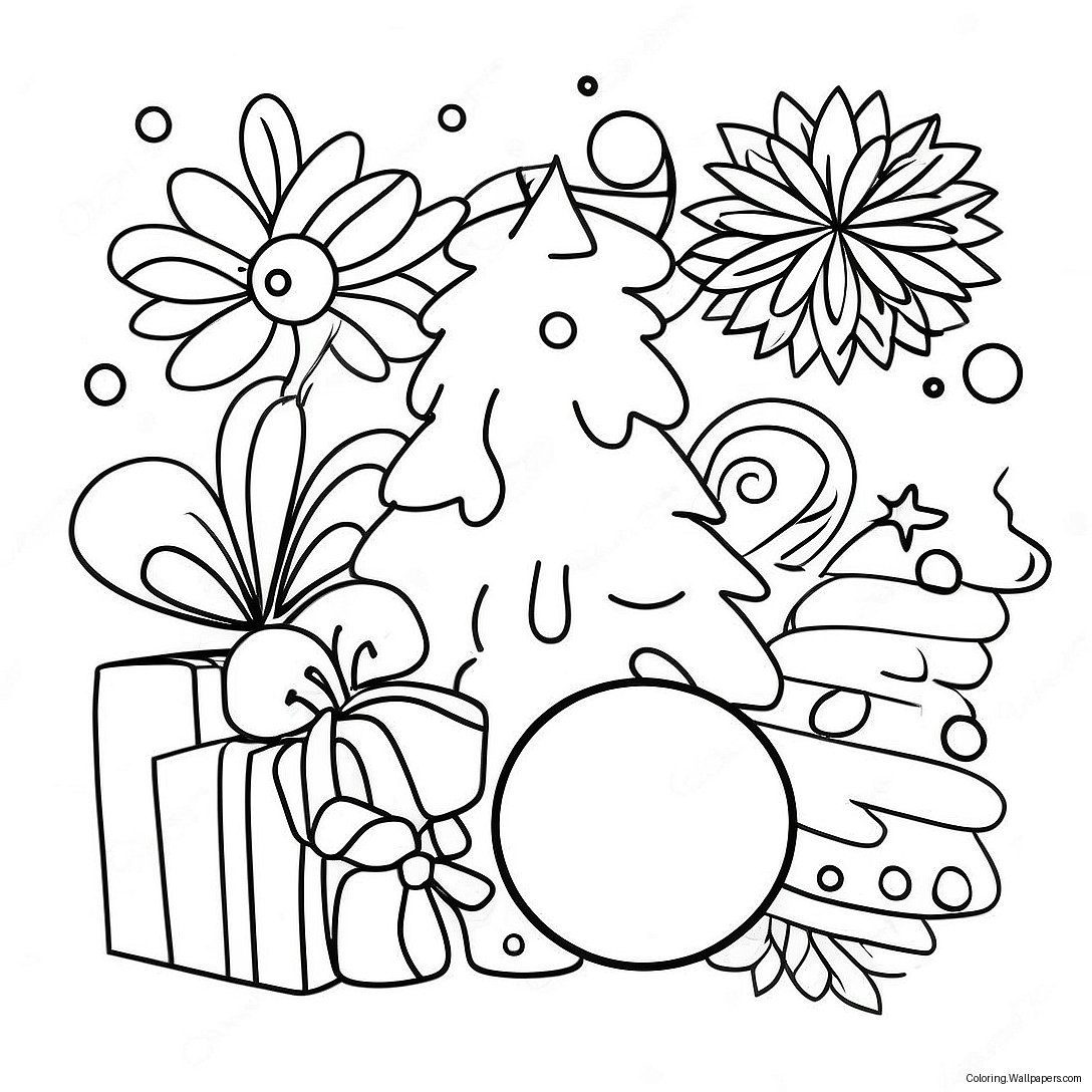 New Year Celebration Coloring Page 18728