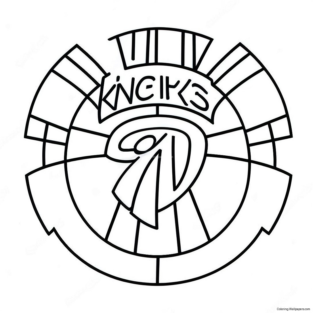 Pagini De Colorat Cu Logo-Ul New York Knicks 27643