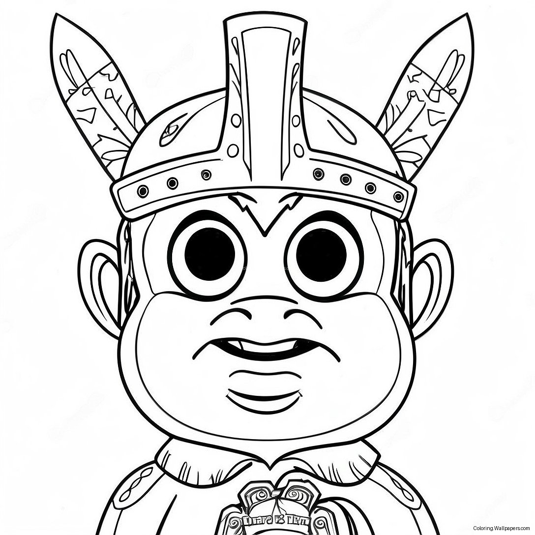 New York Rangers Mascot Coloring Page 27951