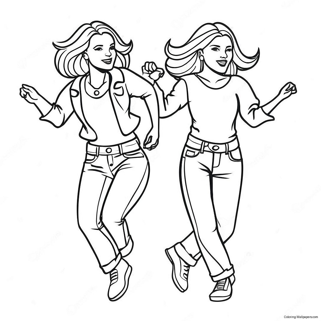 Newjeans Dancing In Sync Coloring Page 32505