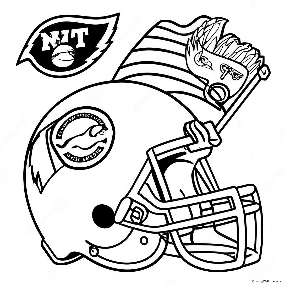 Página Para Colorir Do Logo Da Nfl 11050