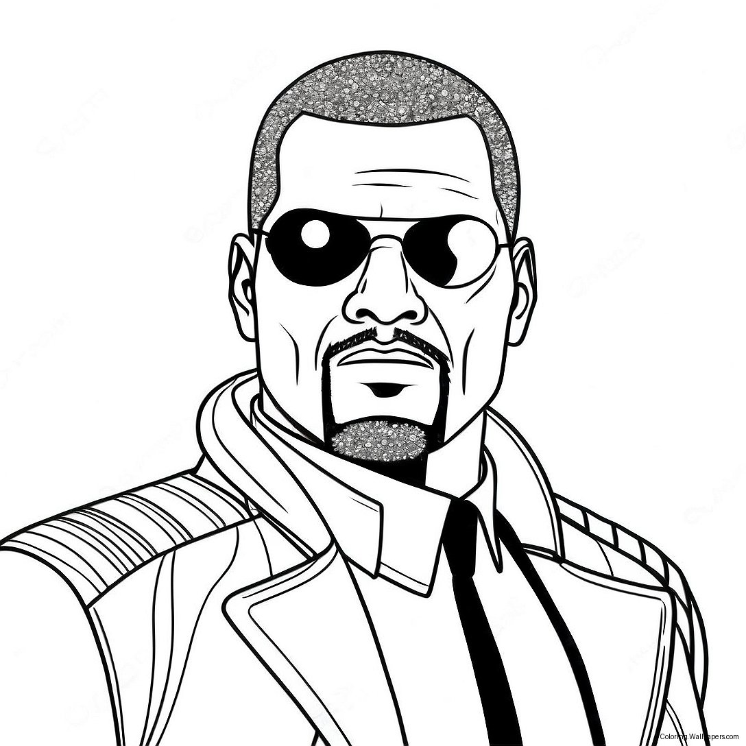 Página Para Colorear De Nick Fury 29415