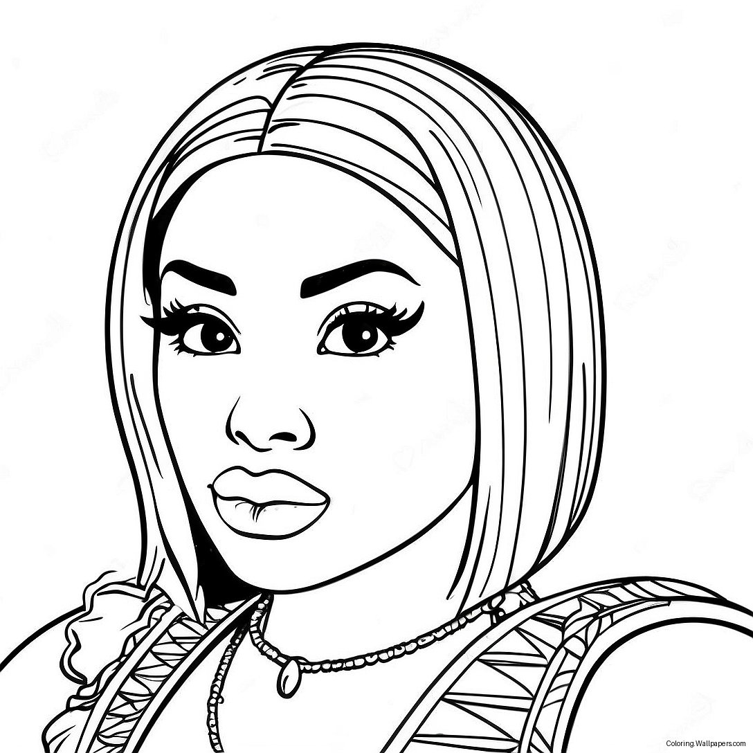 Nicki Minaj Coloring Page 14334