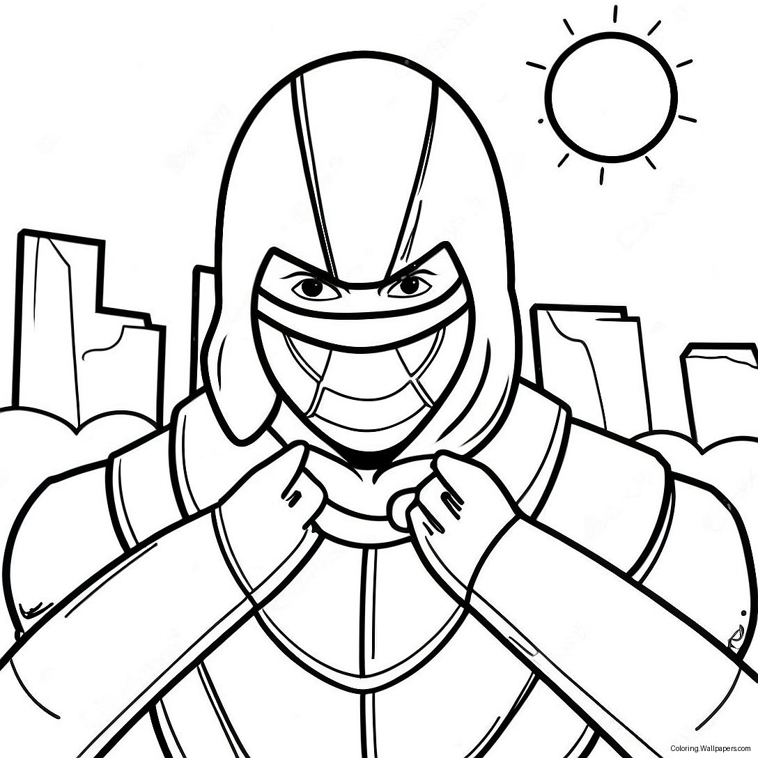 Night Ninja Coloring Page 54359