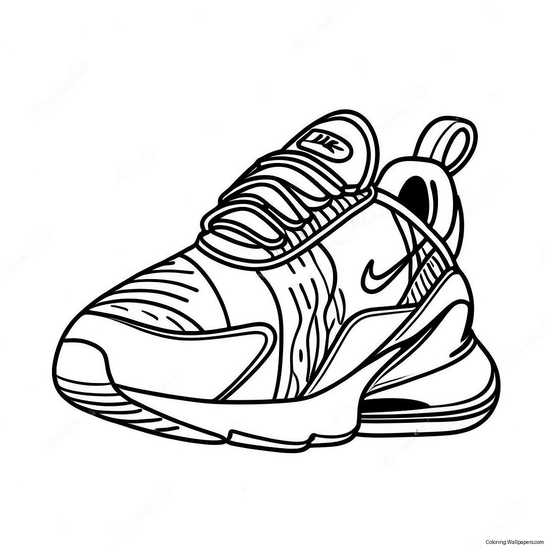 Nike Air Max 270 Sneaker Coloring Page 44149