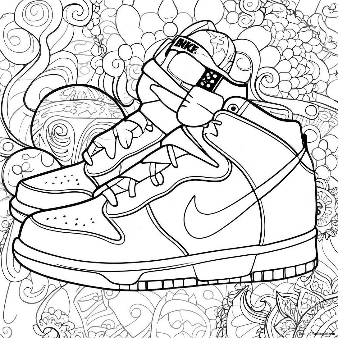 Nike Dunks Ausmalbild 20039