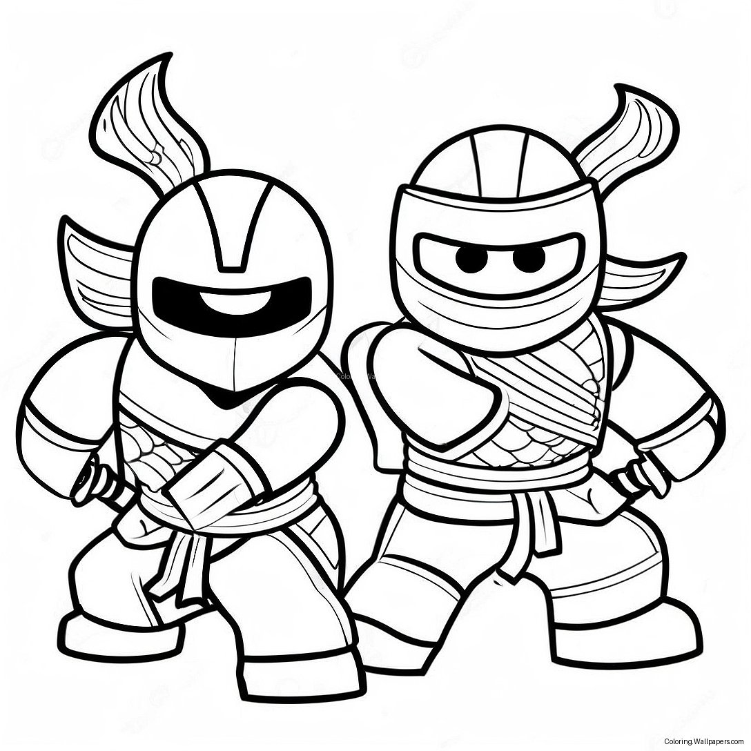 Ninjago Serpentine Warriors Coloring Page 23964