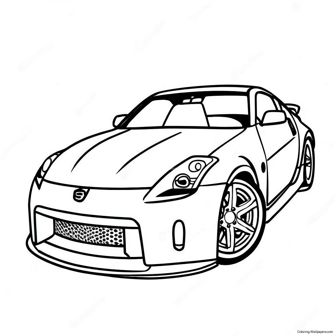 Nissan 350z Sportsvogn Farvelægningsside 48653