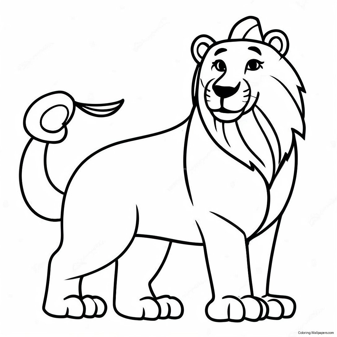 Nittany Lion Mascot Coloring Page 47572