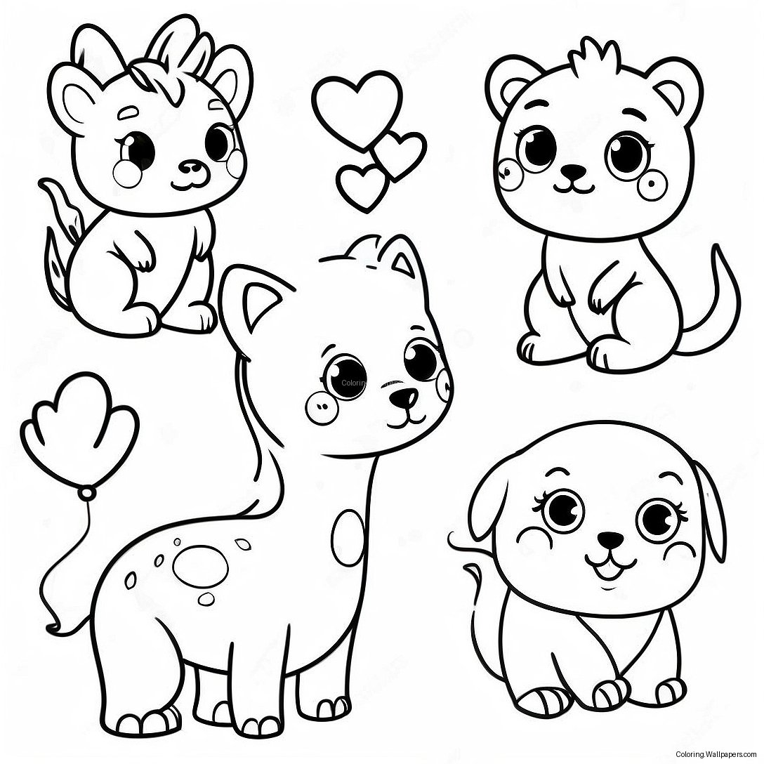 No Coloring Page Featuring Cute Animals 52184