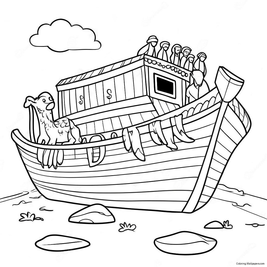 Noah's Ark Coloring Page 2160