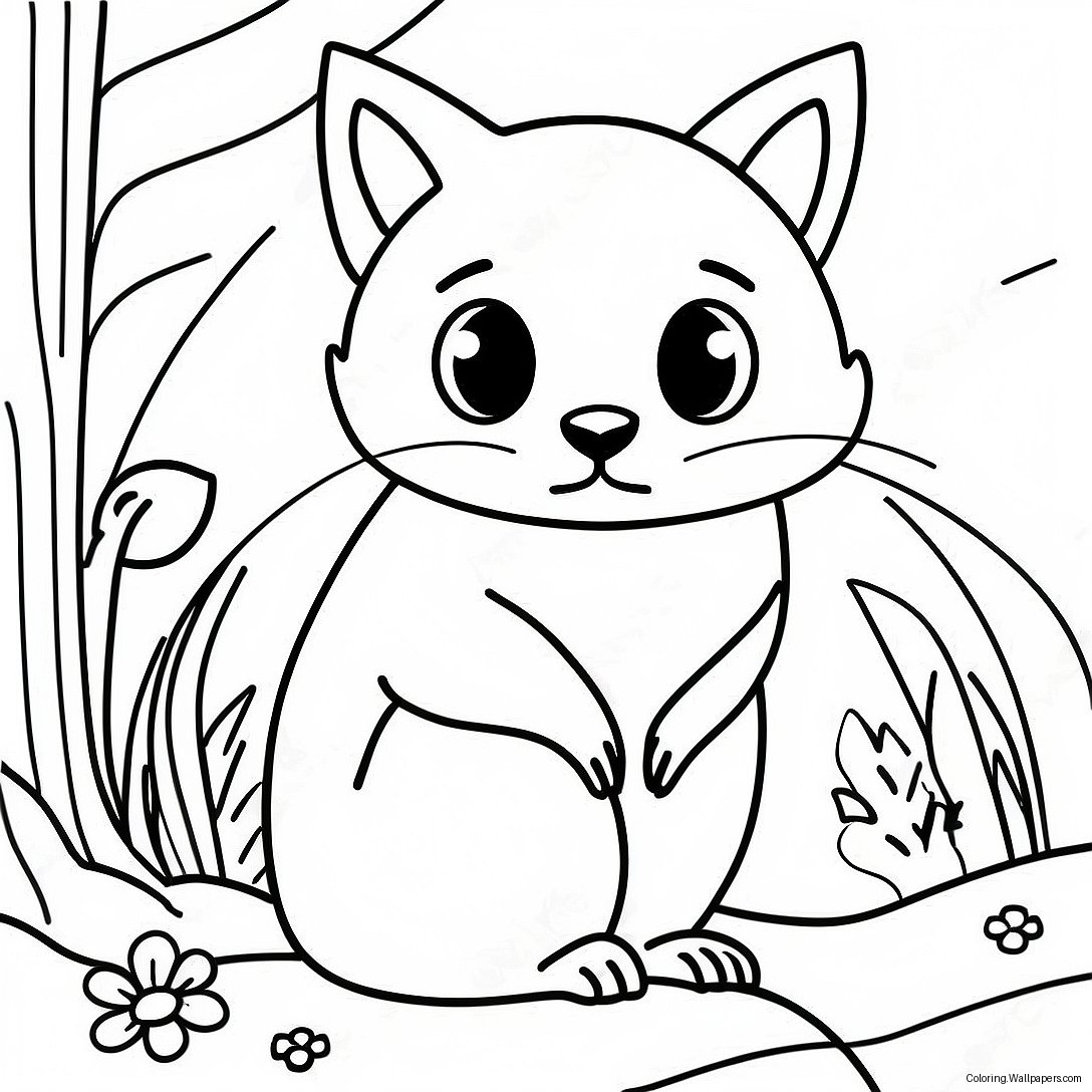 Nocturnal Animals Coloring Page 48205