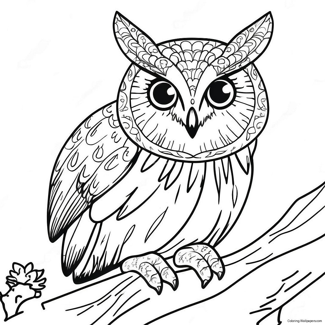 Nocturnal Animals Coloring Page 48206