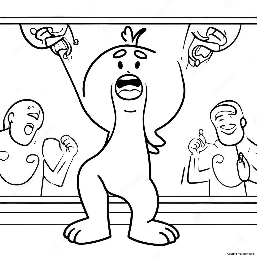 Nooshy Singing On Stage Coloring Page 52582