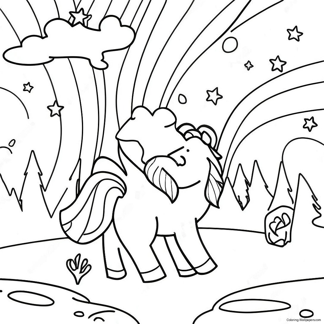 Northern Lights Coloring Page 28368