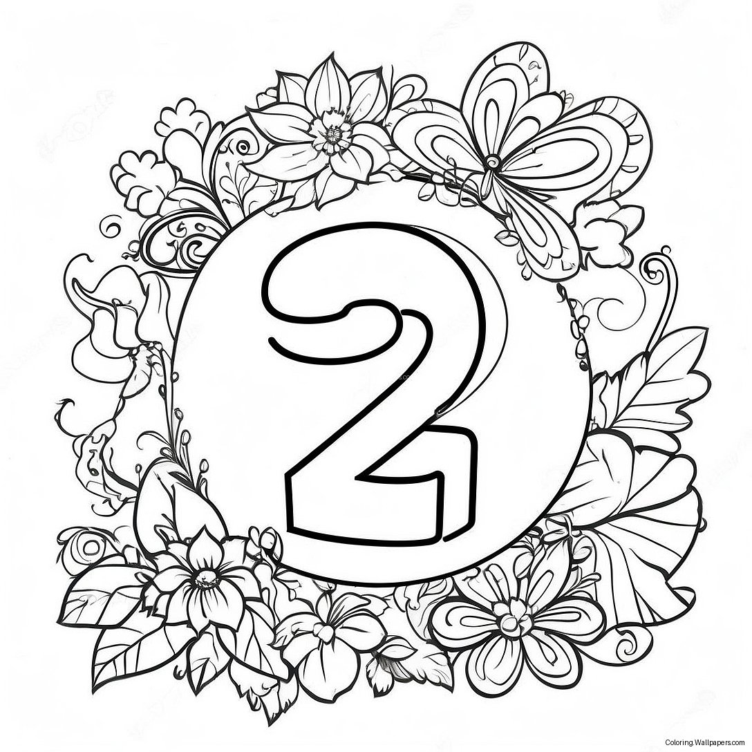 Number 2 Coloring Page 14718