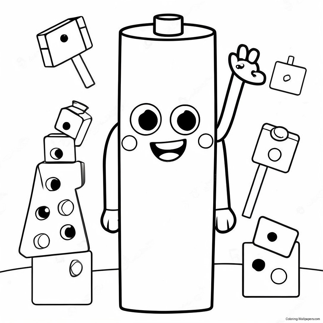 Numberblocks 11 Färgläggningssida 52628