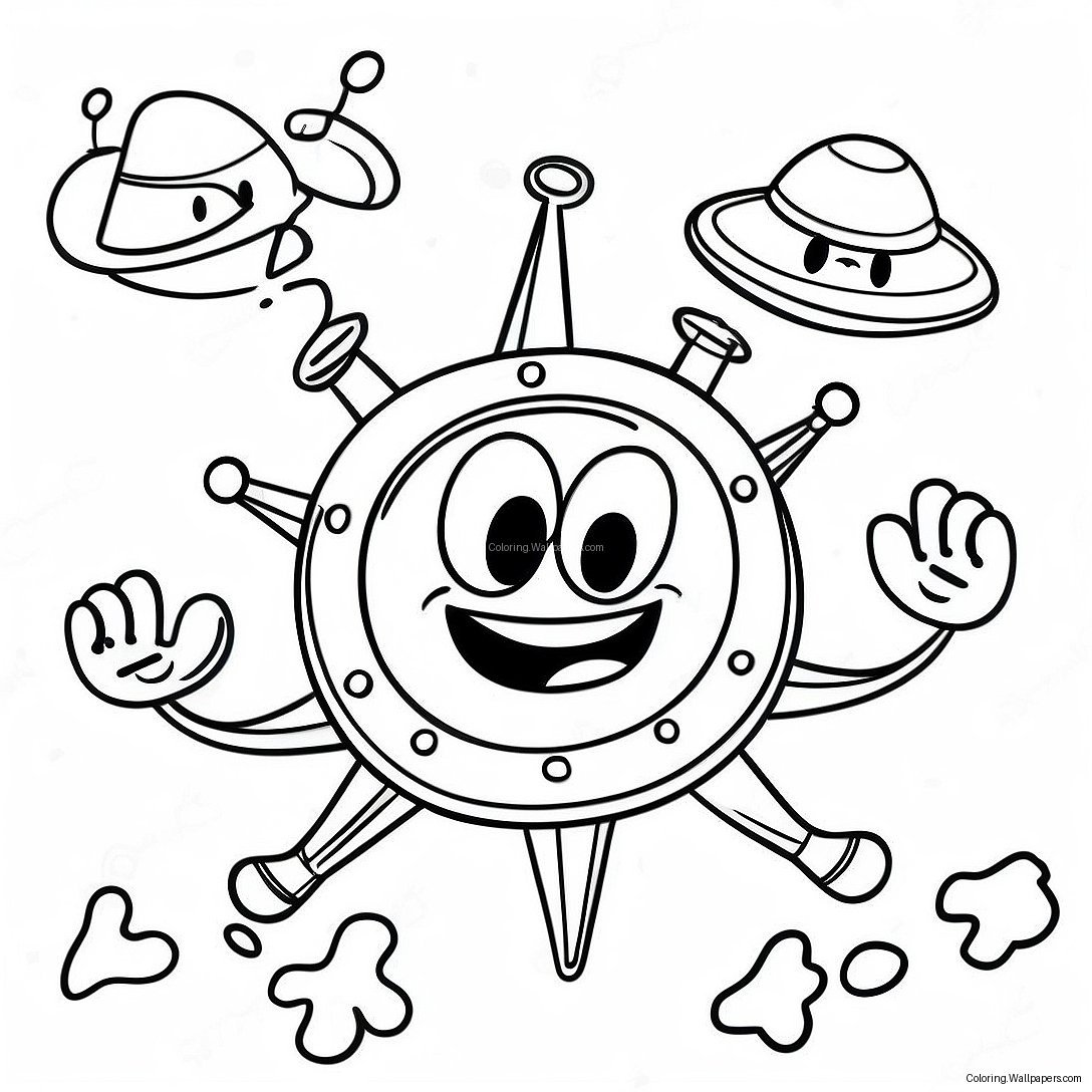 Numberjacks Fun Adventure Coloring Page 50376