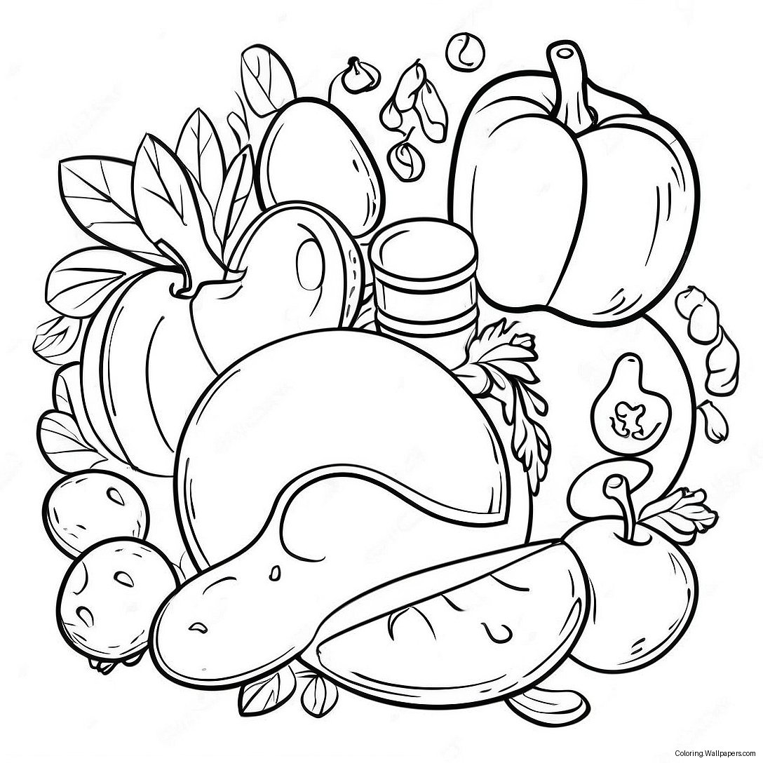 Nutrition Coloring Page 45816