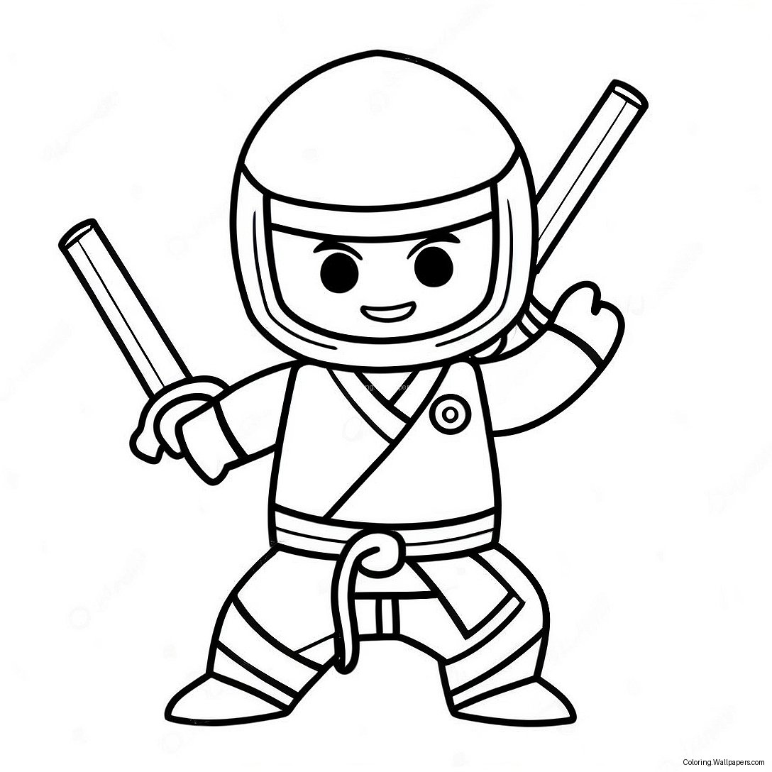 Nya Ninjago In Action Coloring Page 22877