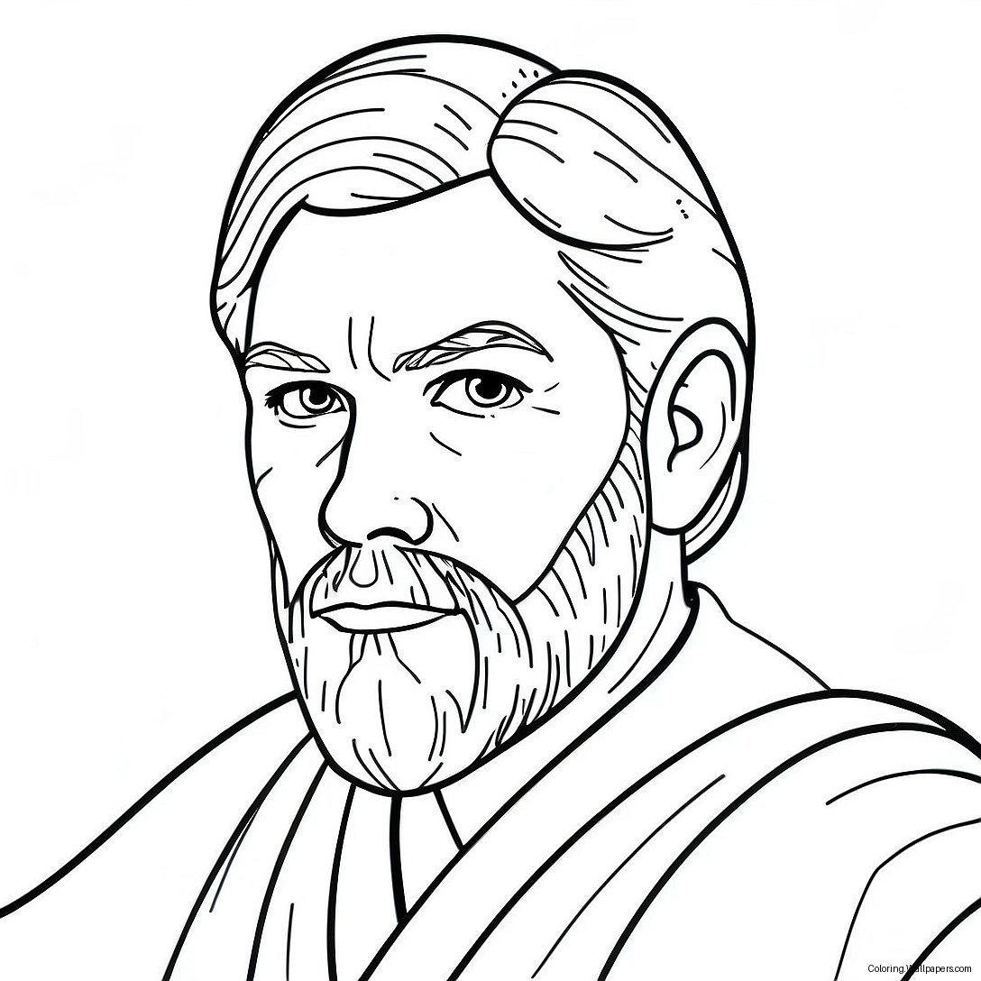 Obi Wan Kenobi Boyama Sayfası 20946