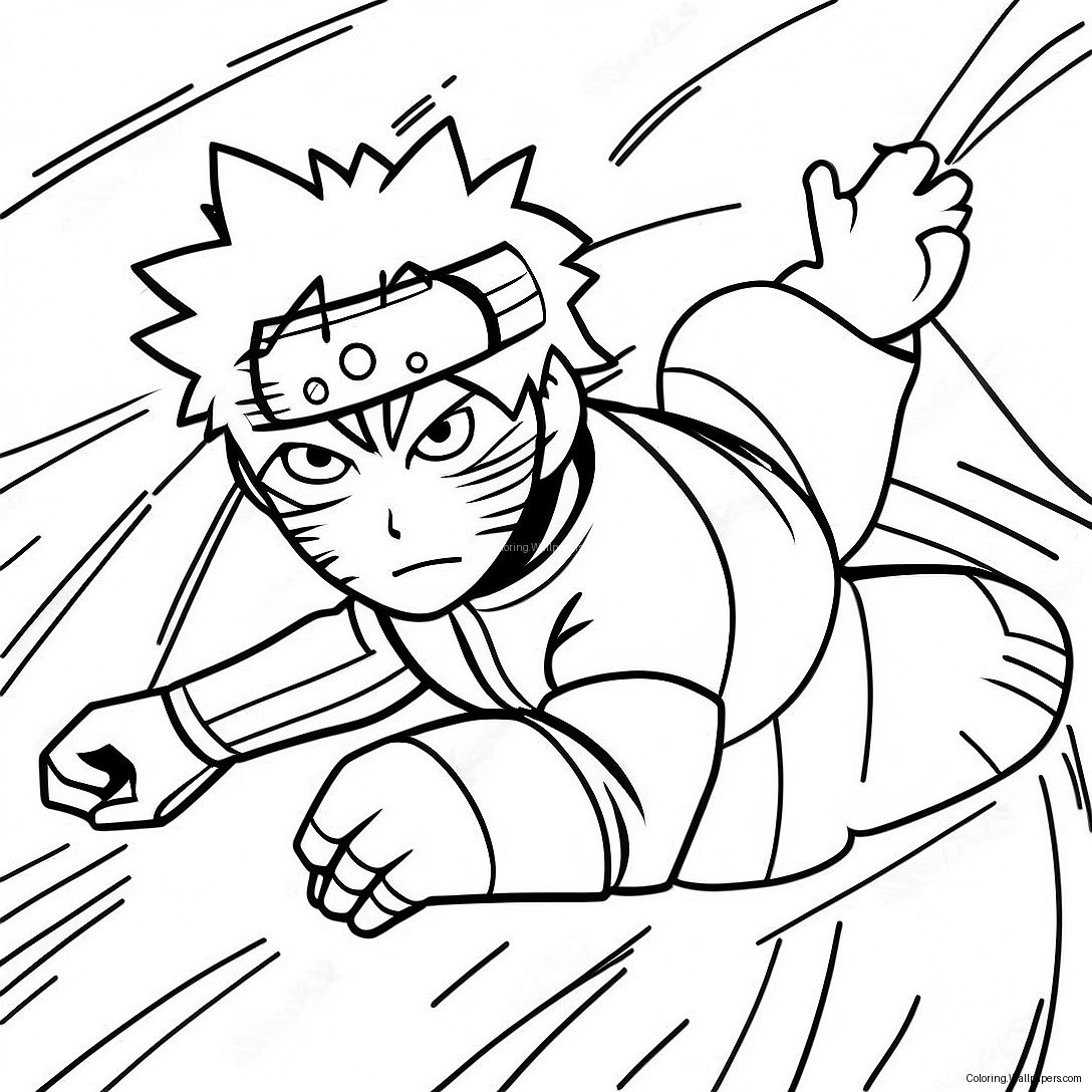 Obito In Battle With Kakashi Coloring Page 11586