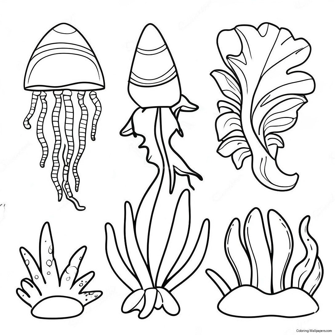 Página Para Colorear De Plantas Oceánicas 51858