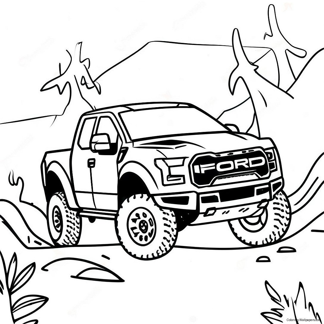 Page À Colorier Ford Raptor Tout-Terrain 18082