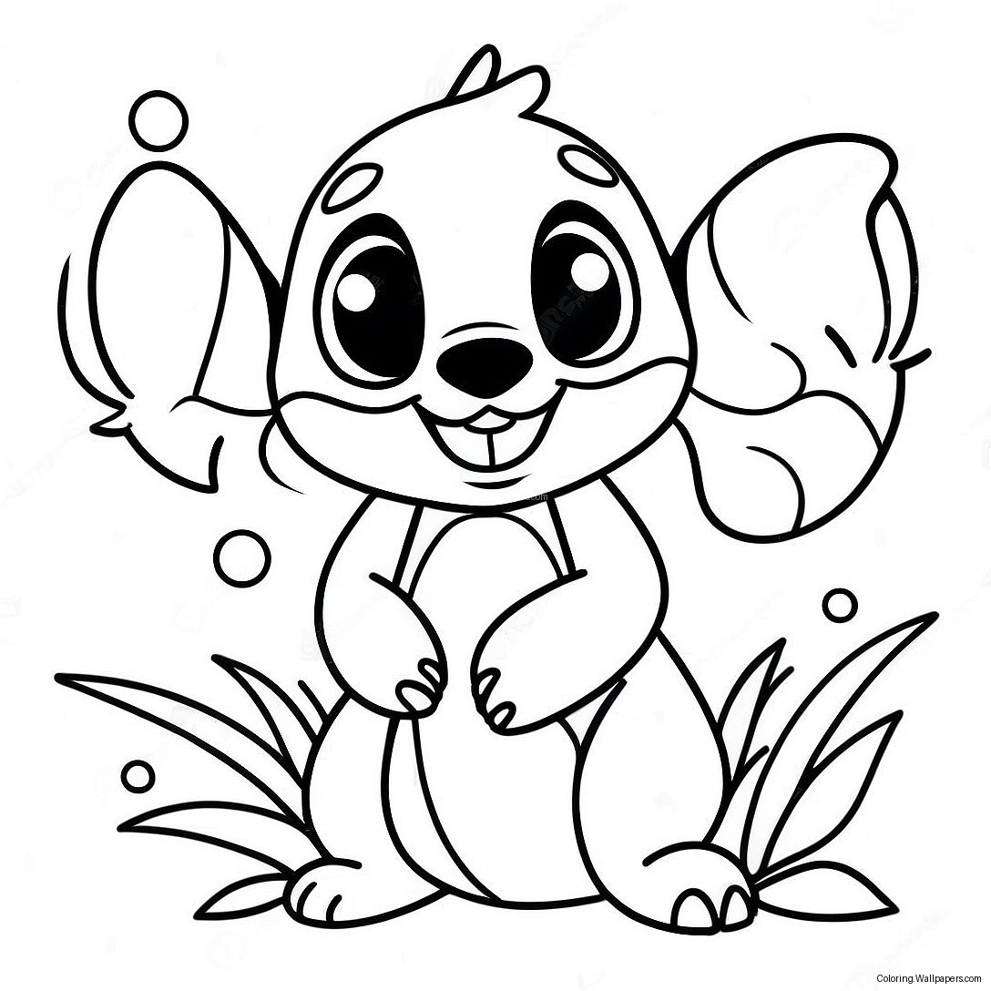 Ohana Stitch Coloring Page 8581