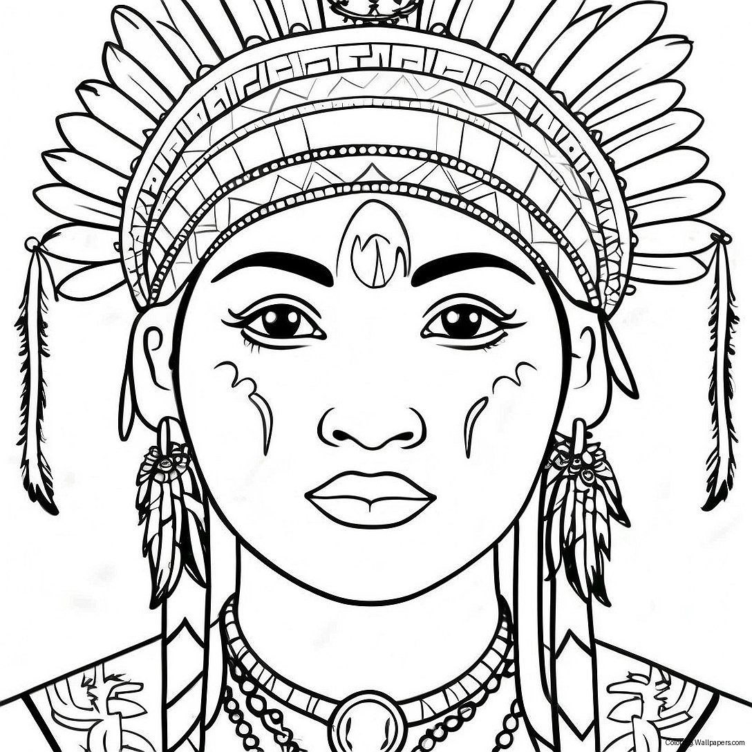 Ojibwe Coloring Page 51024