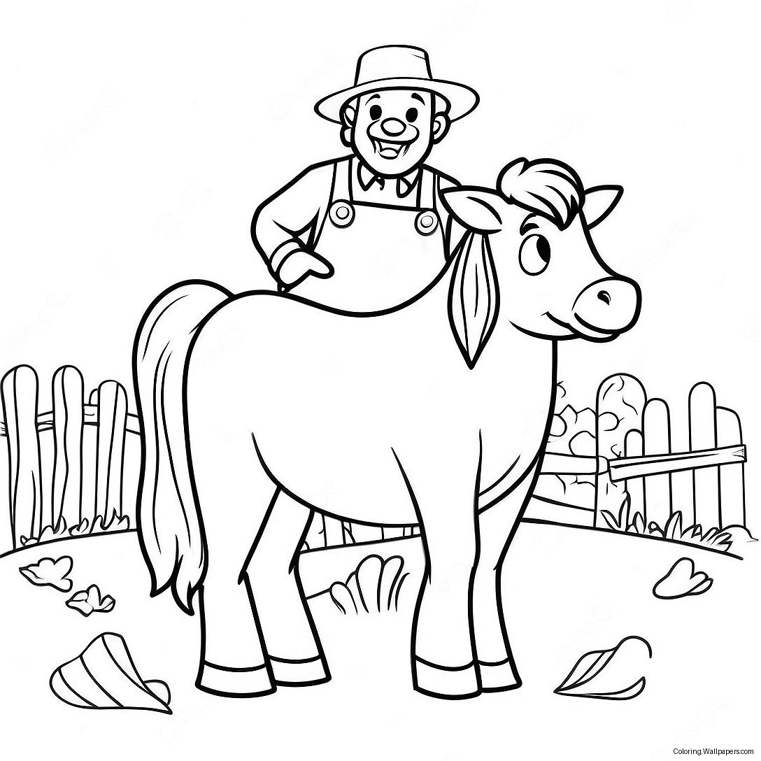 Old Macdonald Coloring Page 55162