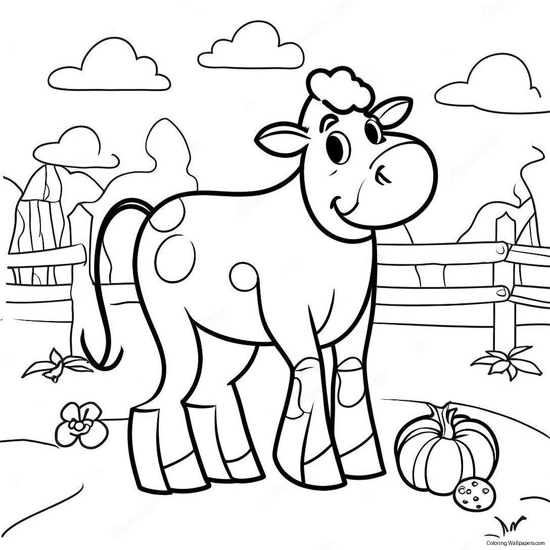 Old Macdonald Coloring Page 55163