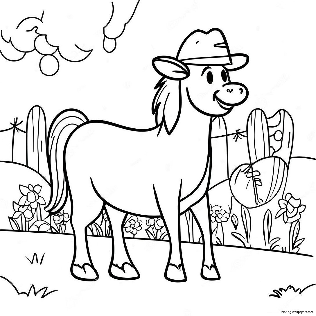 Old Macdonald Coloring Page 55164