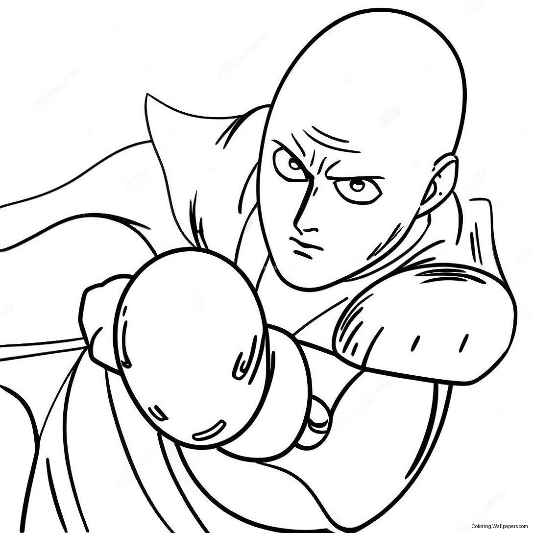 One Punch Man Coloring Page 7326