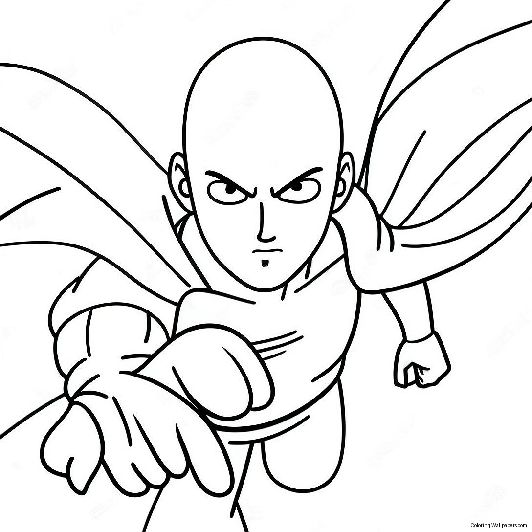 One Punch Man Coloring Page 7327