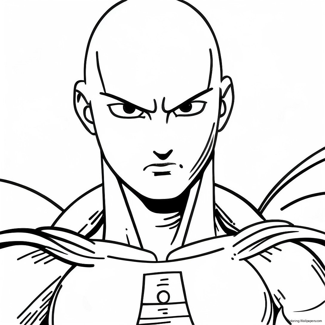 One Punch Man Coloring Page 7448