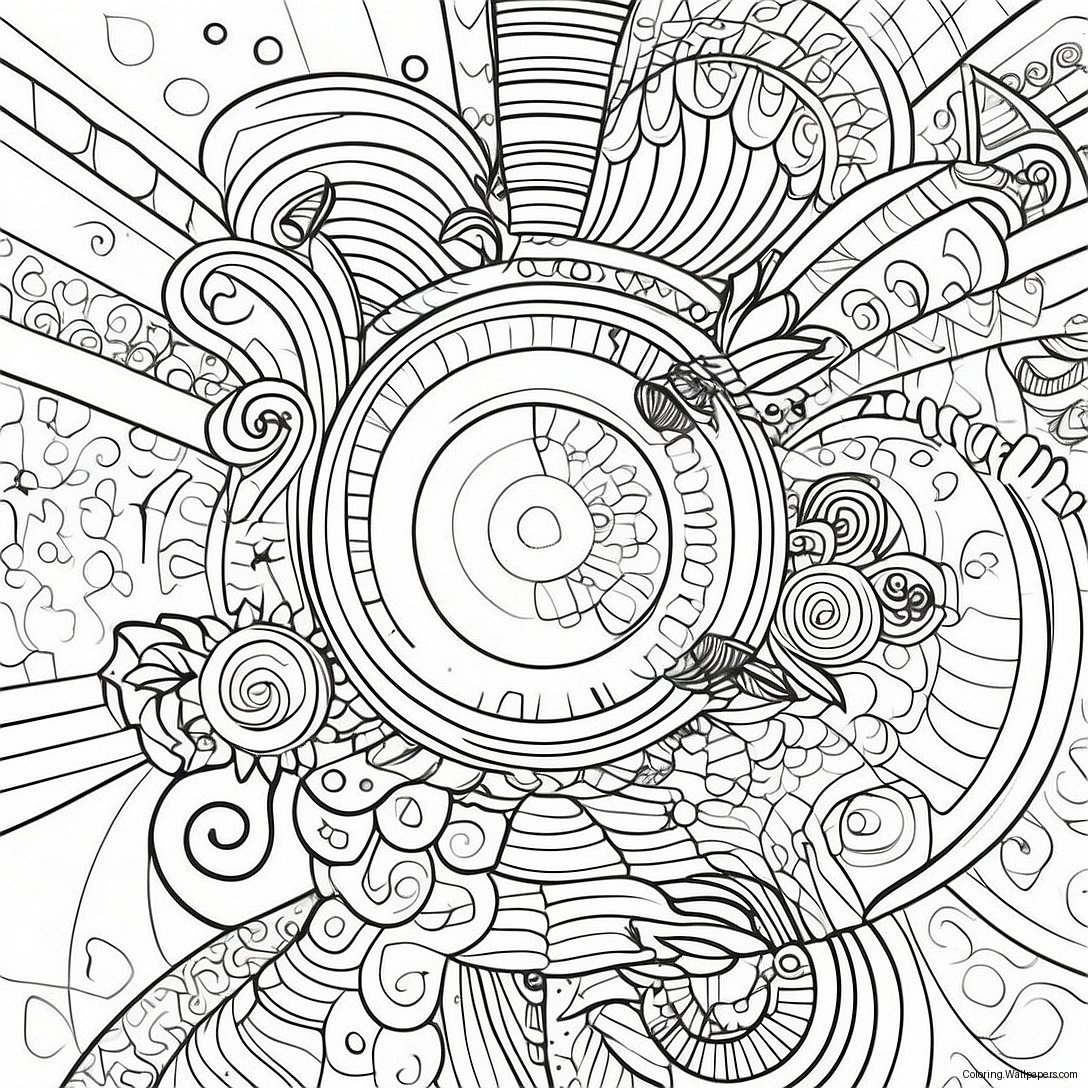 Optical Illusion Coloring Page 2323