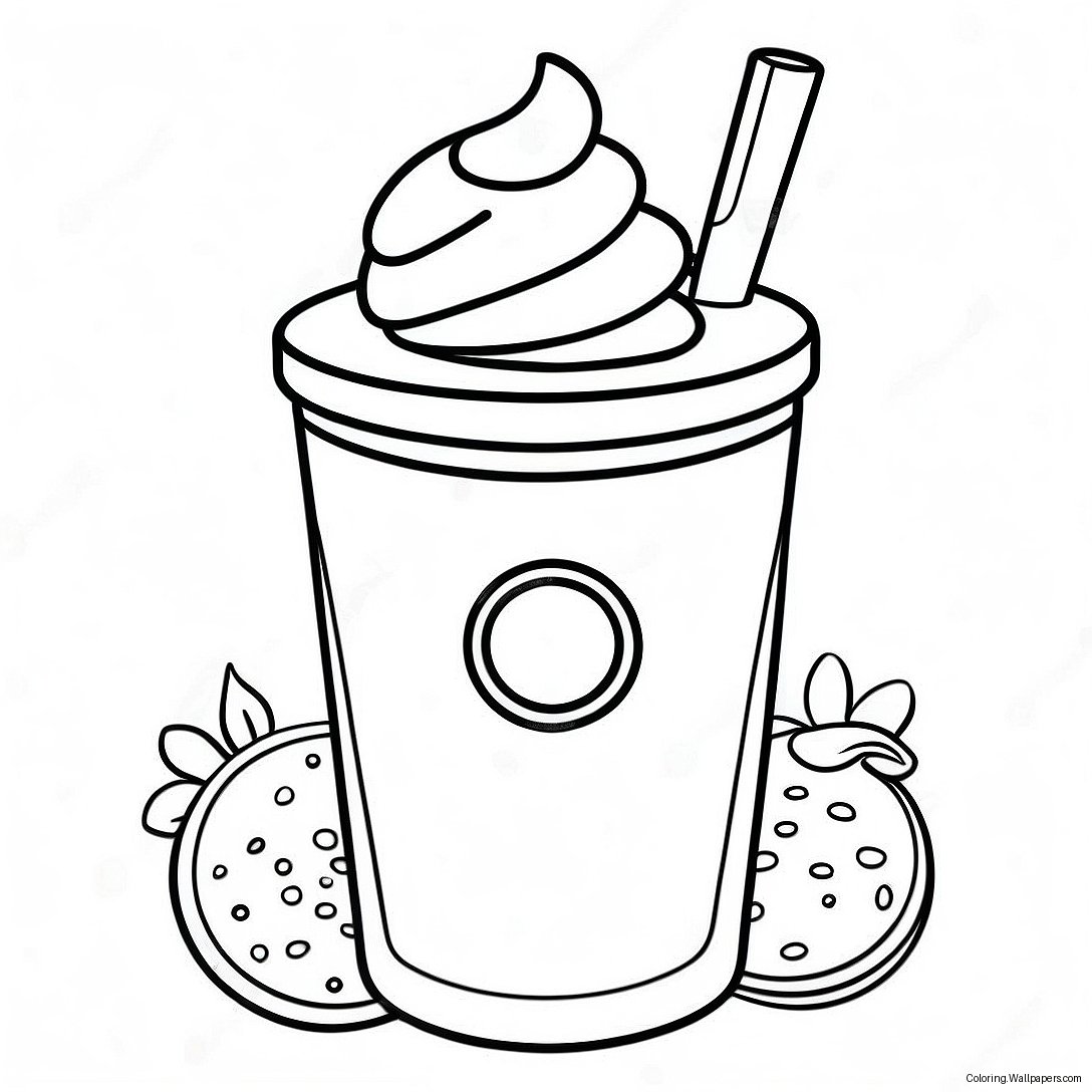 Página Para Colorir De Milkshake De Oreo 17326