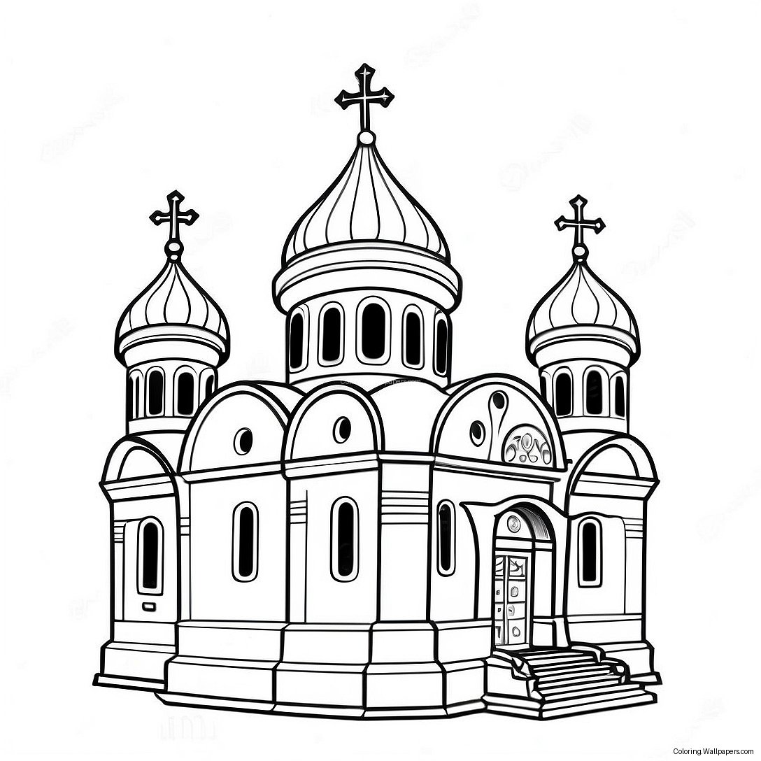 Orthodox Church Coloring Page 21516