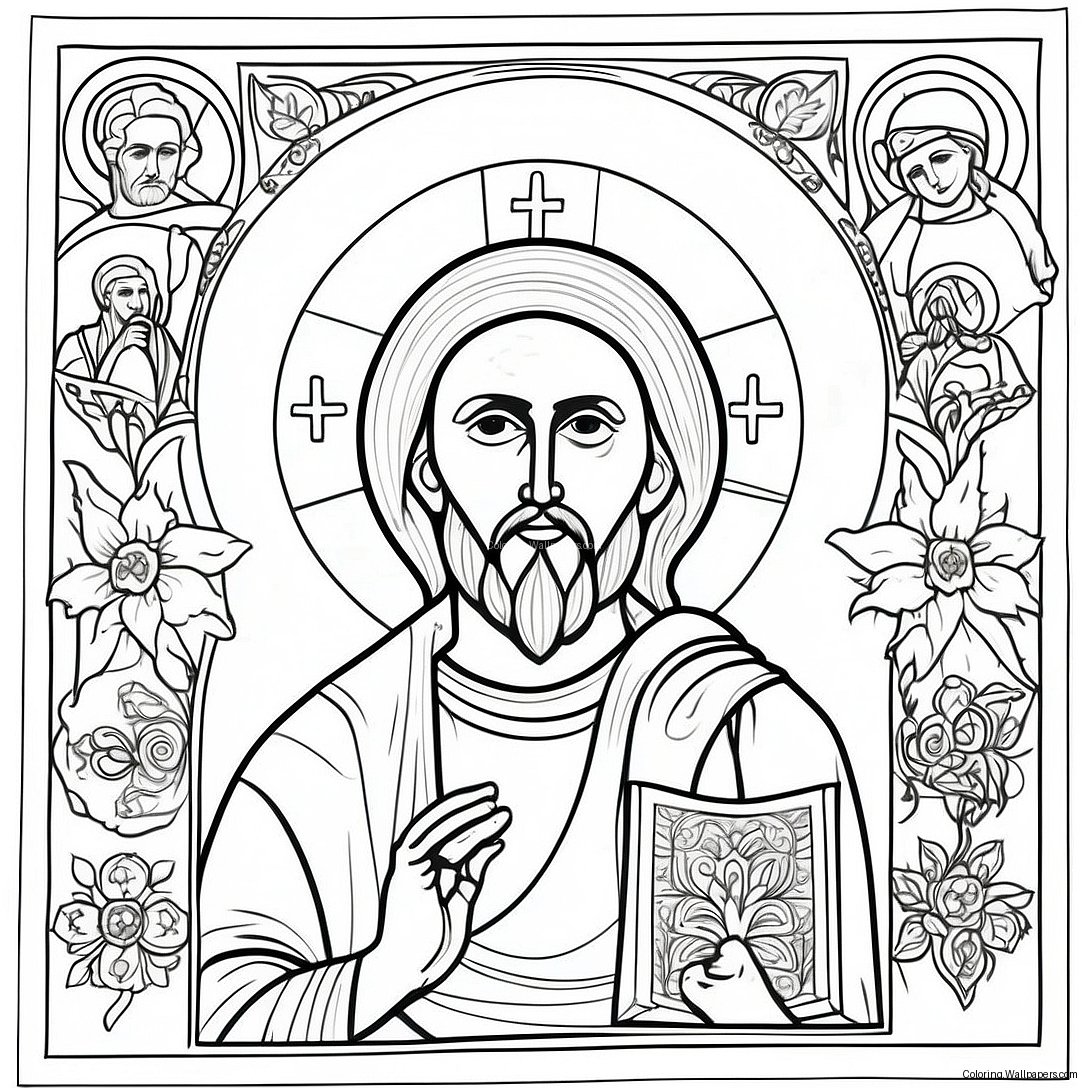 Orthodox Icon Coloring Page 21503