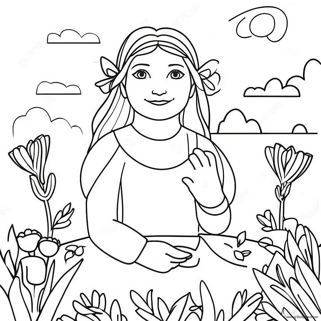 Ostara Celebration Coloring Page 42013