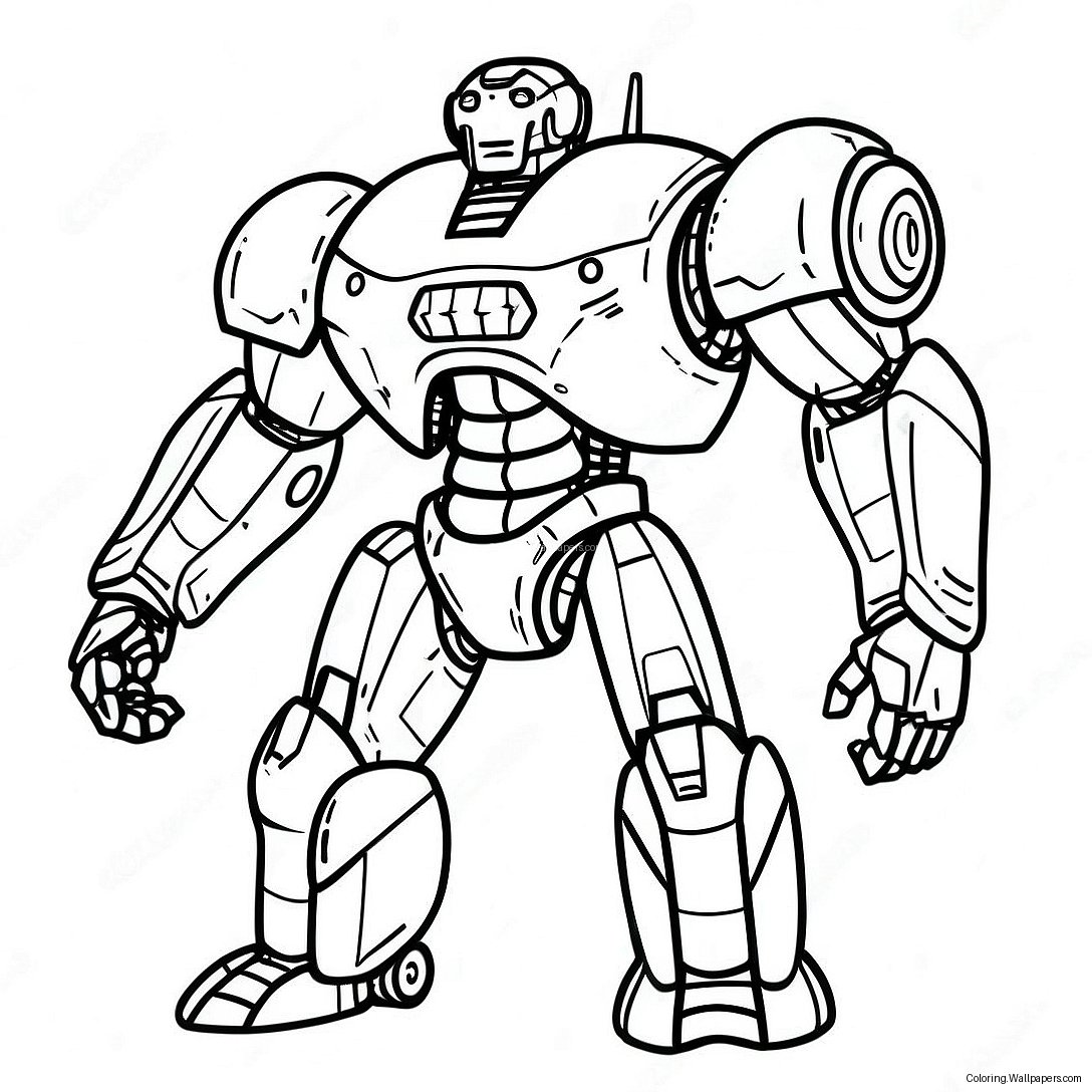 Pacific Rim Jaeger Robot Coloring Page 7228