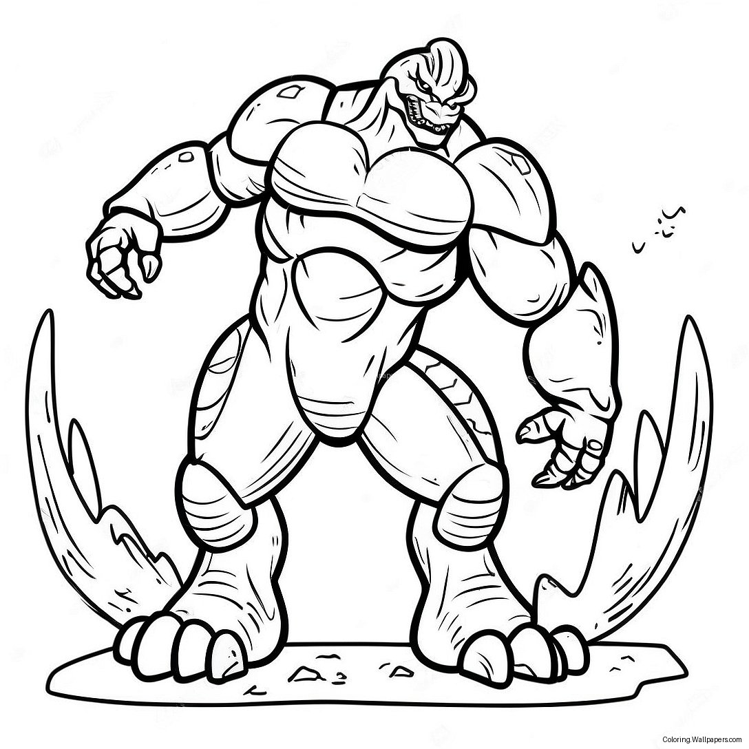 Pacific Rim Kaiju Coloring Page 7238