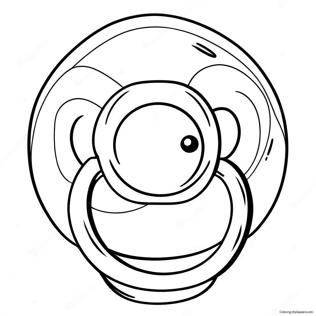 Pacifier Coloring Page 57414